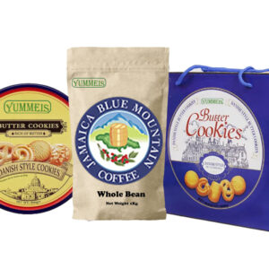 Jamaican Blue Mountain Coffee 1kg + Butter Cookies 1008g Tin + Butter Cookies 800g Tin